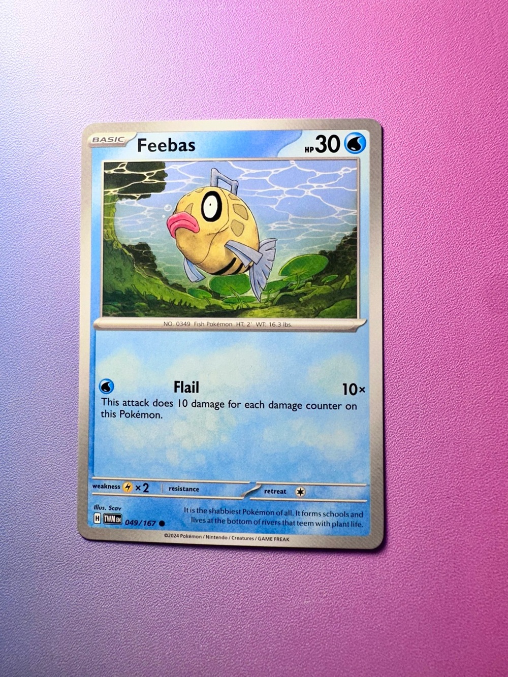 feebas - 049/167 (common) — pokemon: twilight masquerade